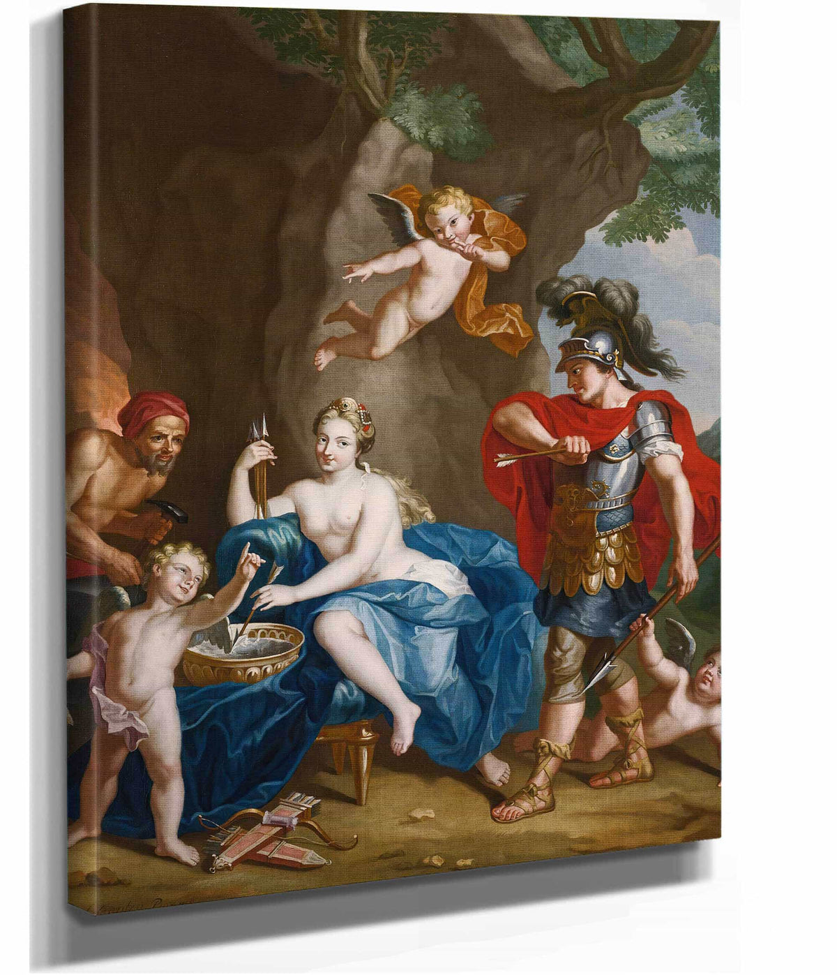Mars Venus And Vulcan The Forge Of Vulcan by John Singleton Copley