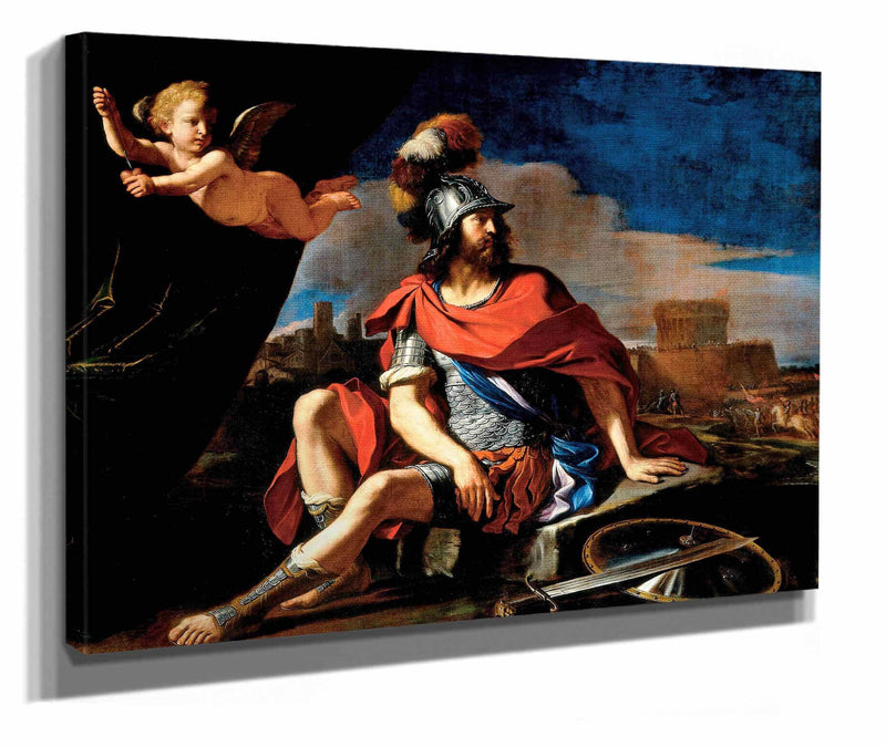 Mars With Cupid by Guercino