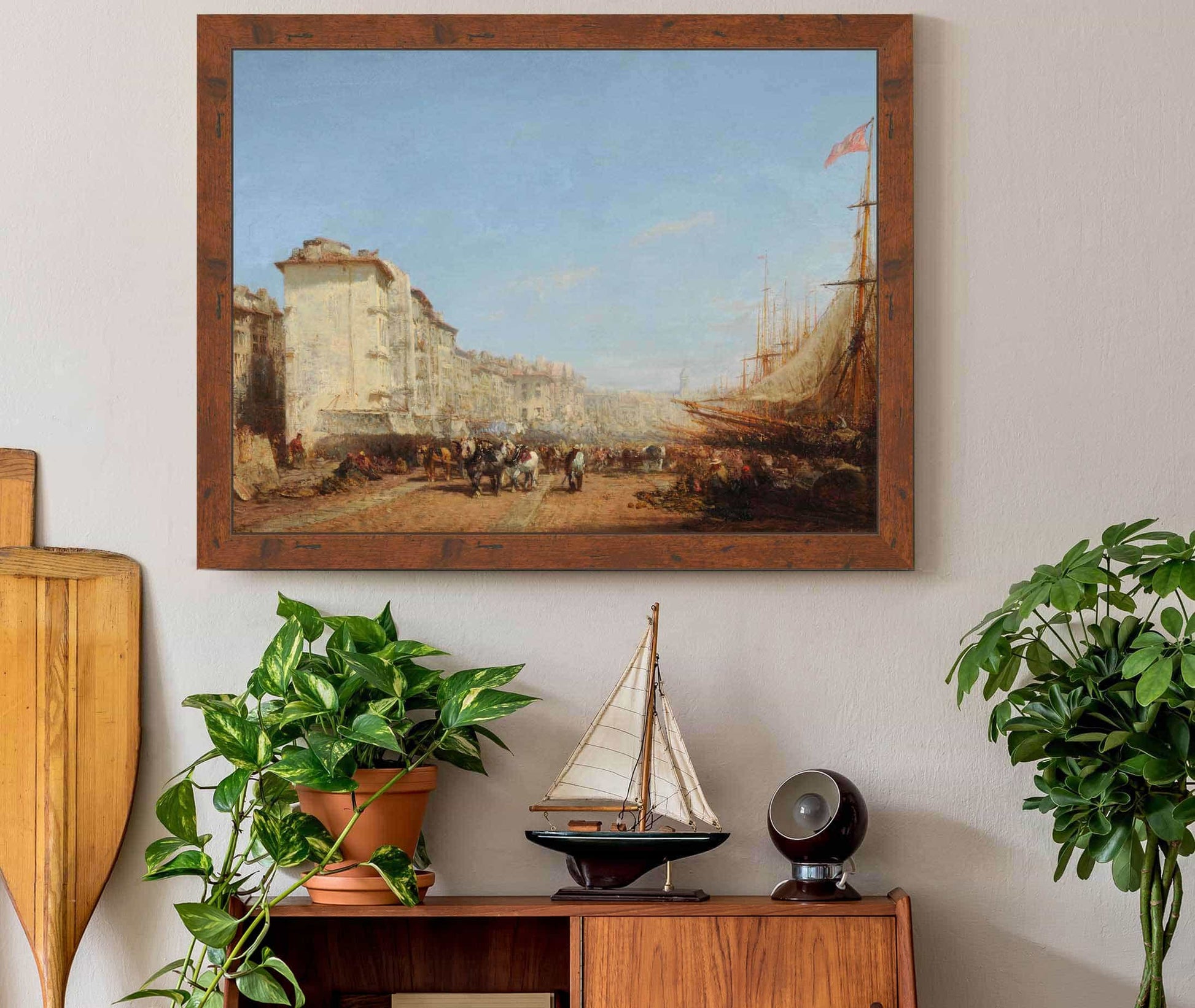 Marseille Le Vieux Port Before by Felix Ziem
