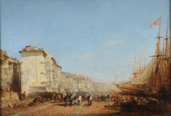 Marseille Le Vieux Port Before by Felix Ziem
