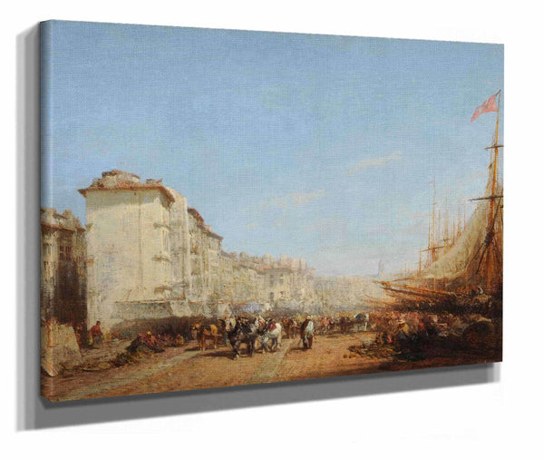 Marseille Le Vieux Port Before by Felix Ziem