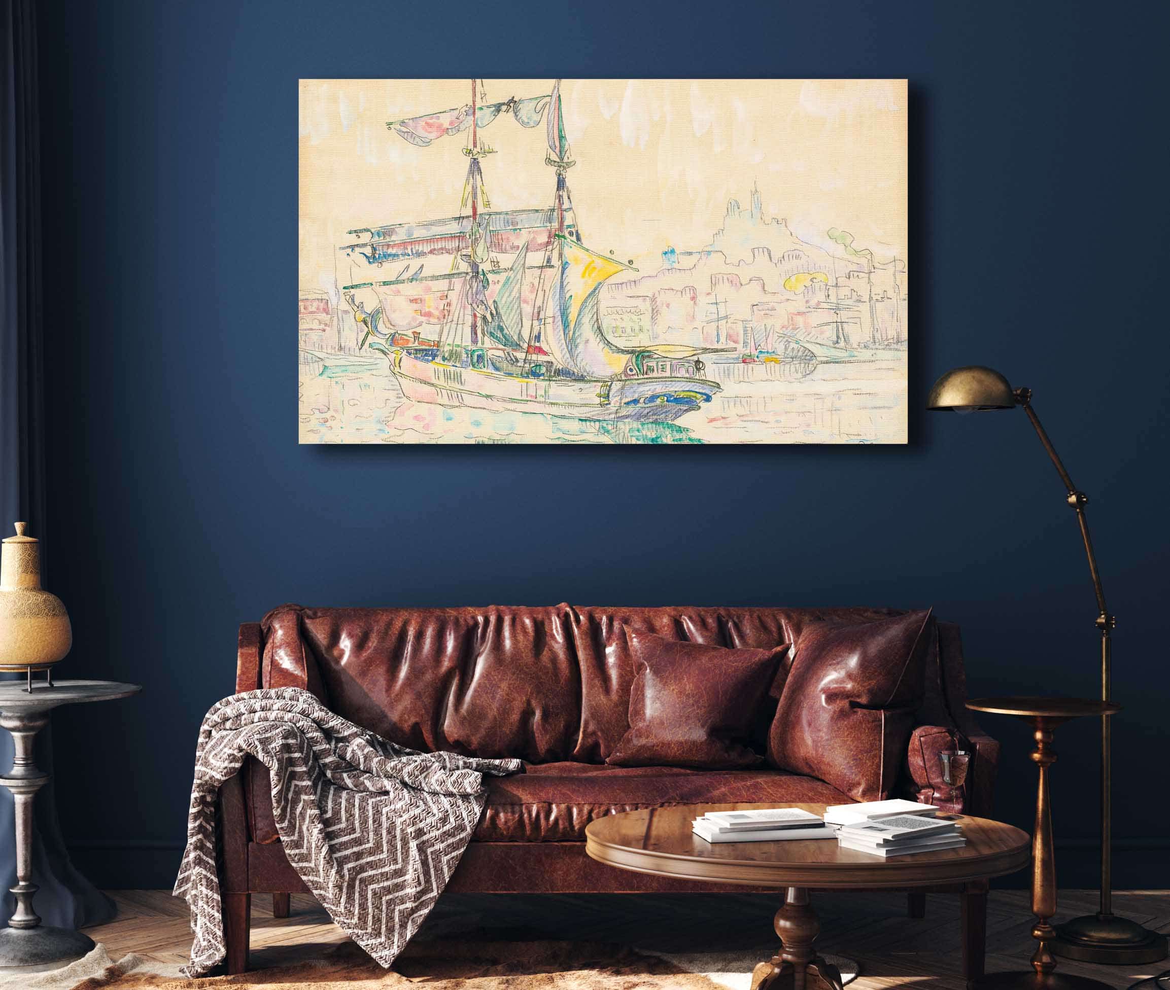 Marseille Voilier by Paul Signac