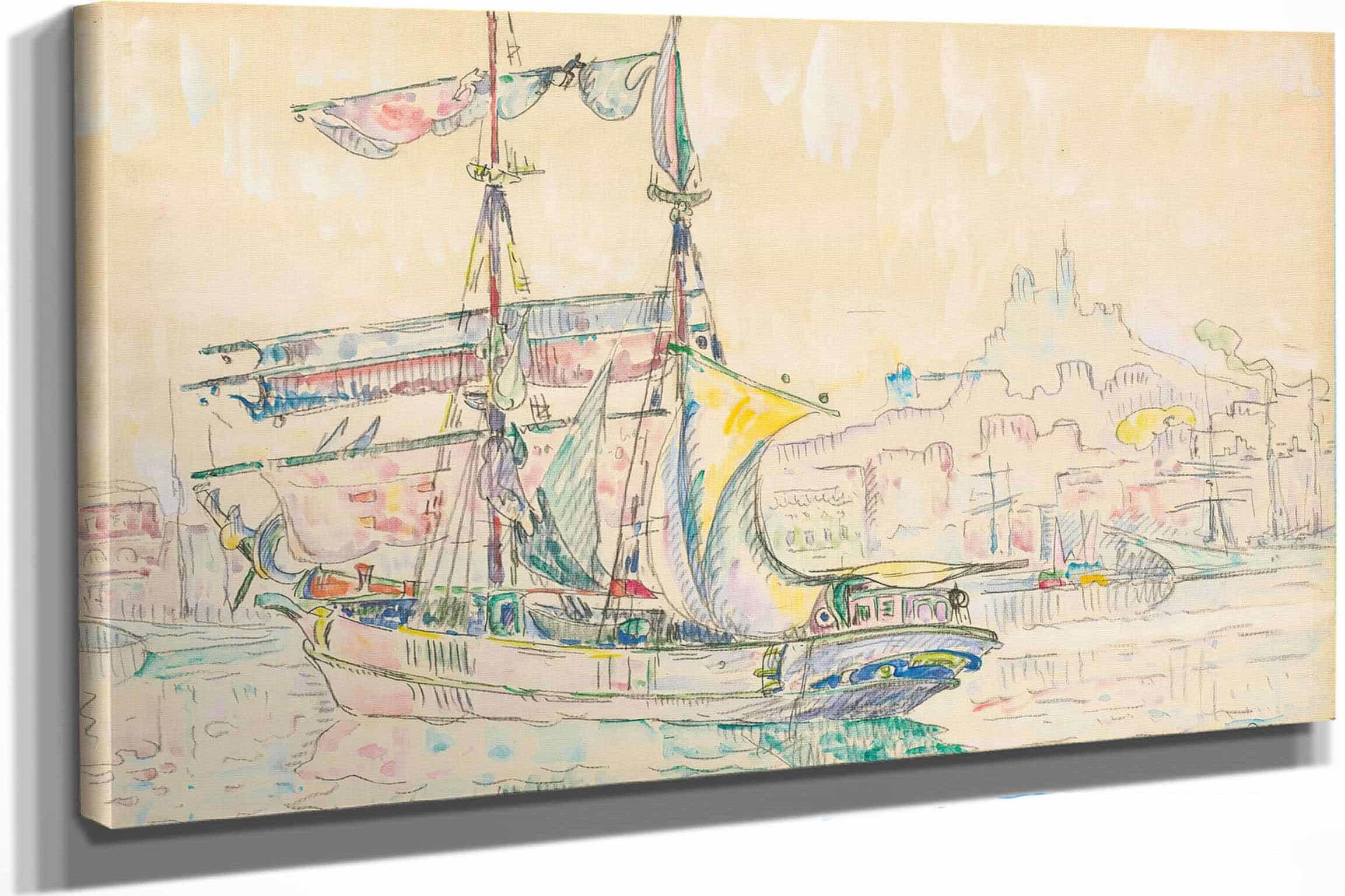 Marseille Voilier by Paul Signac
