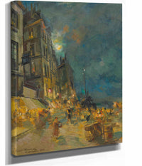 Marseilles Quay By Night by Konstantin Alexeevich Korovin