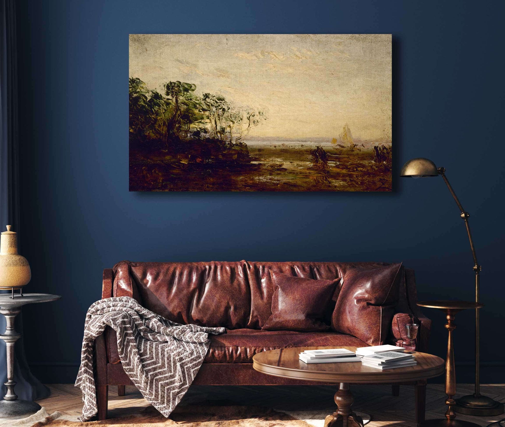 Martigues Effet De Crepuscule by Felix Ziem