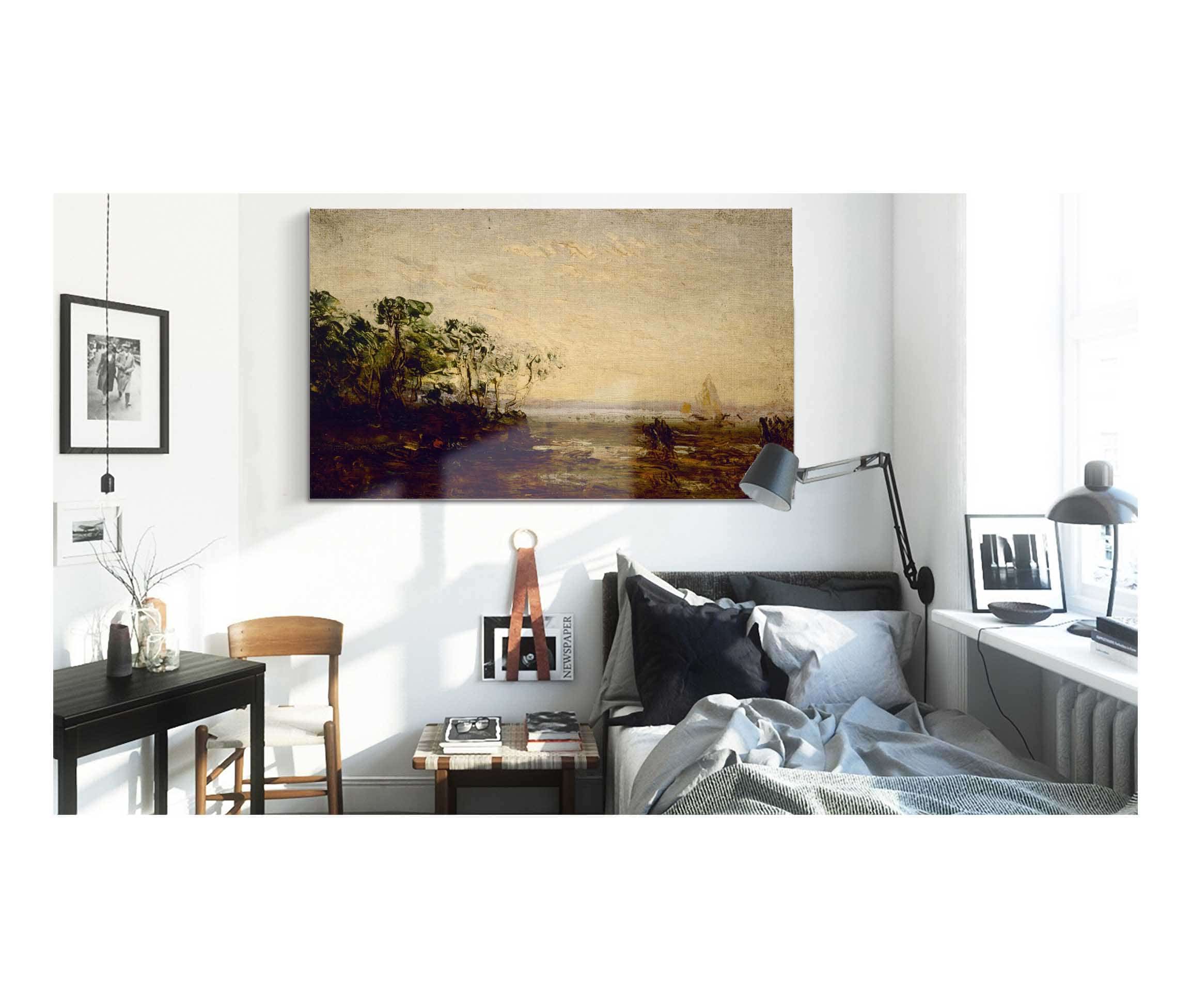 Martigues Effet De Crepuscule by Felix Ziem