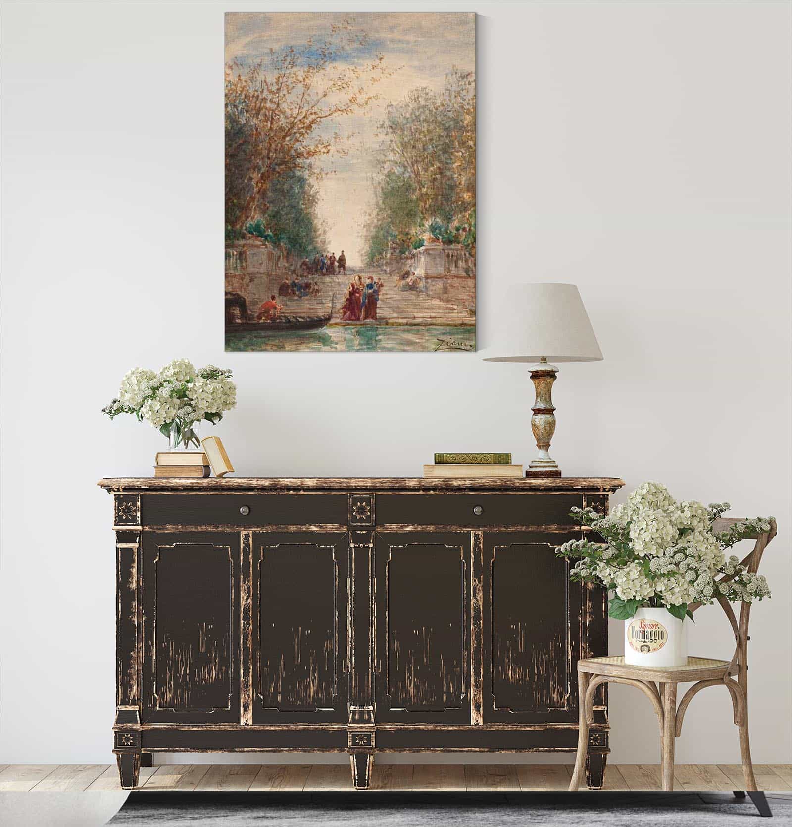 Martigues Venise Lentree Du Jardin Francais by Felix Ziem