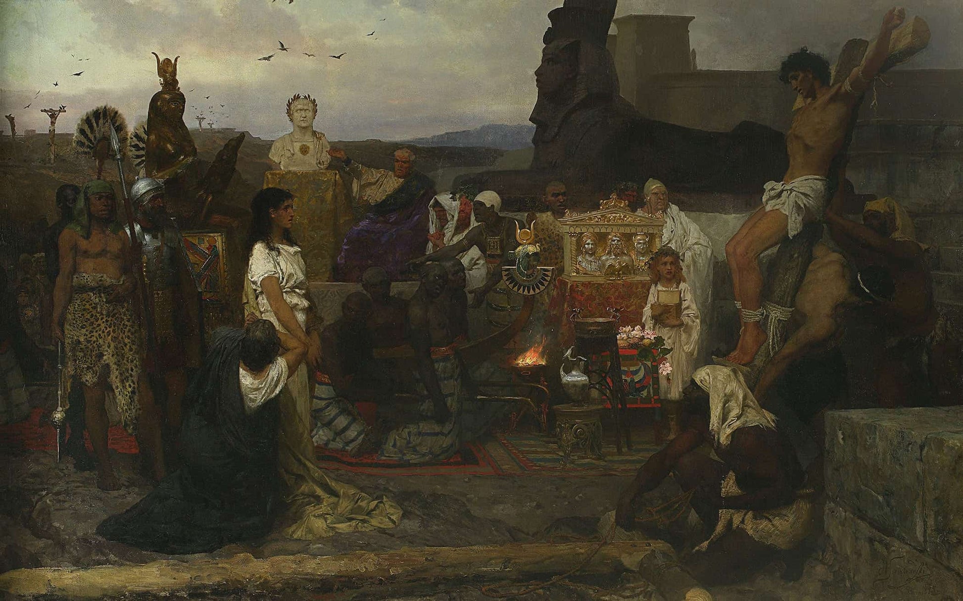 Martyrdom Of Early Christians by Henryk Siemiradzki