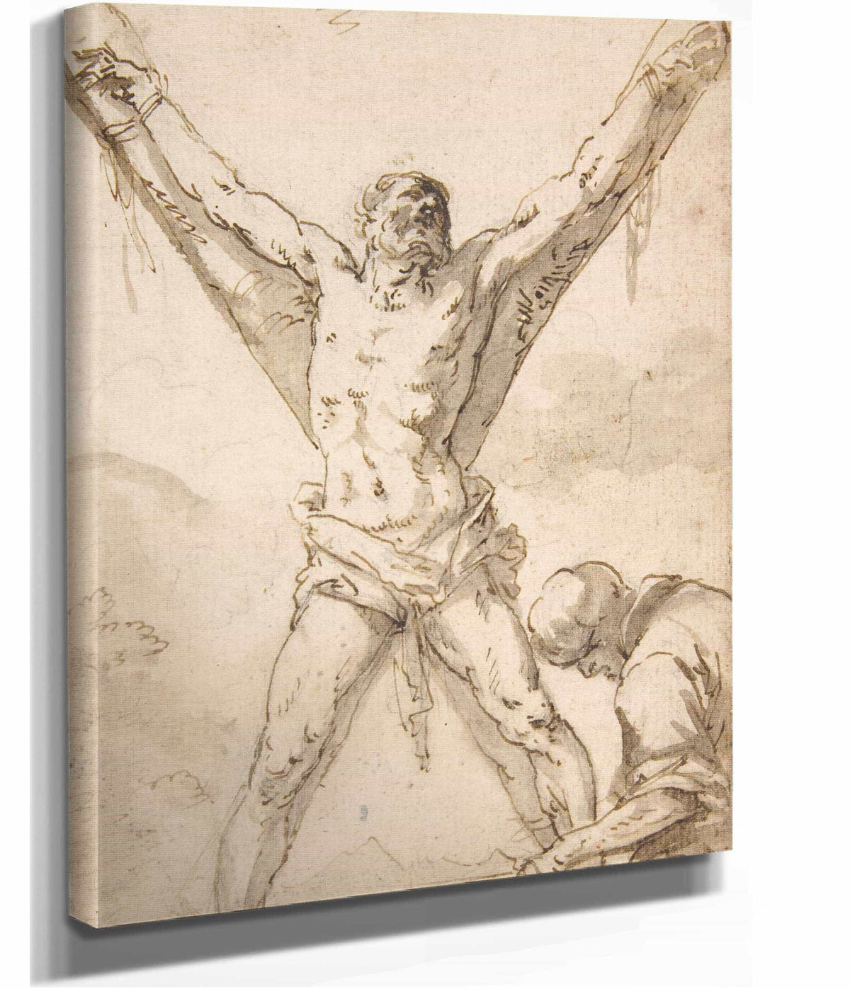 Martyrdom Of St Andrew     by Salvator Rosa