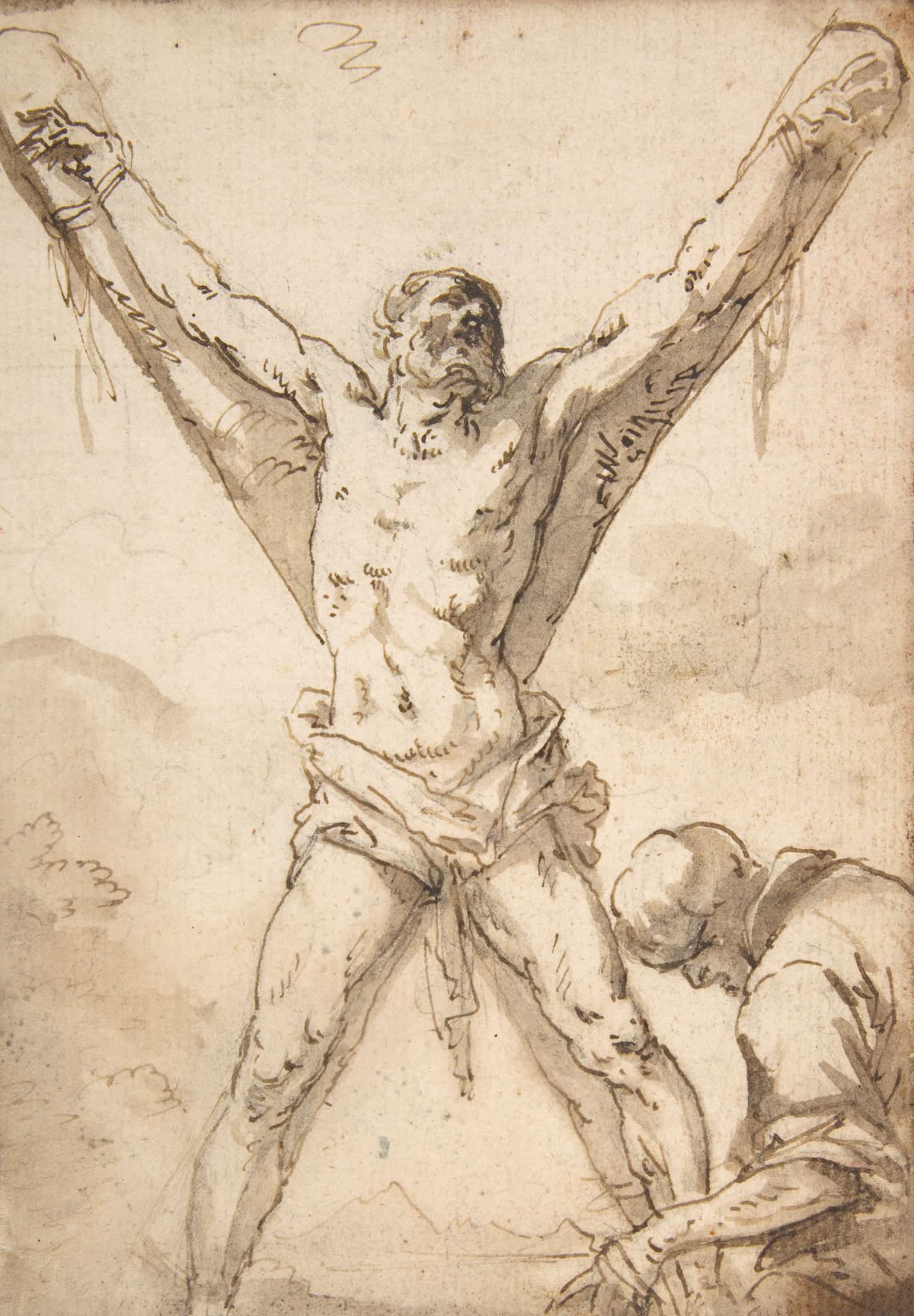 Martyrdom Of St Andrew     by Salvator Rosa