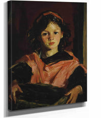 Mary Ann With Her Basket by Robert Henri