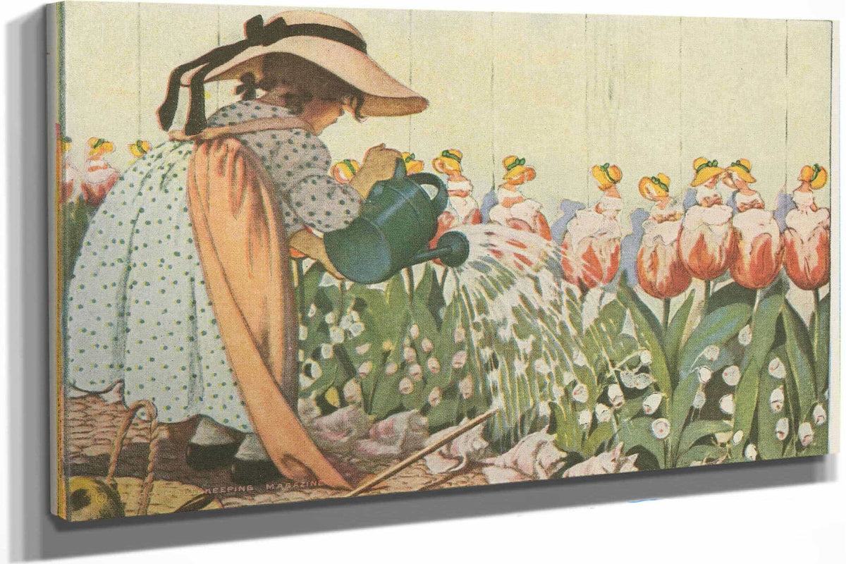 Mary Mary Quite Contrary How Does Your Garden Grow by Jessie Willcox Smith