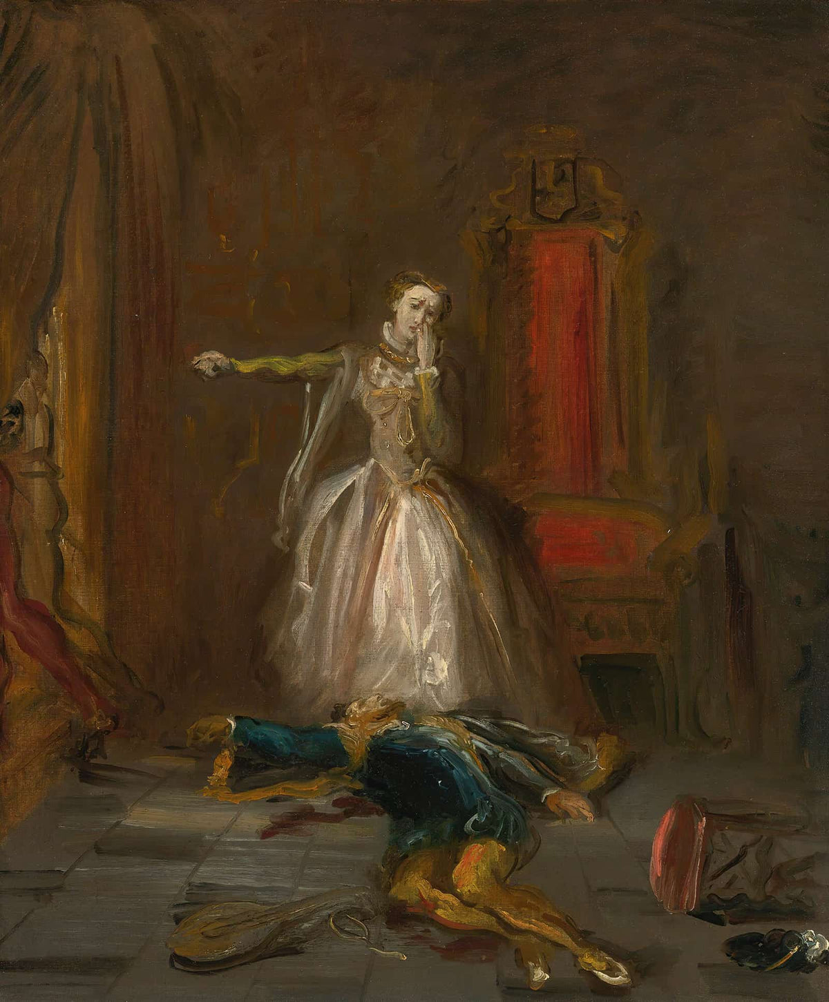 Mary Stuart Swearing Revenge by Theodore Chasseriau