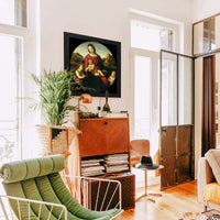 Mary With The Child John The Baptist And A Holy Boy Madonna Terrranuova by Raphael