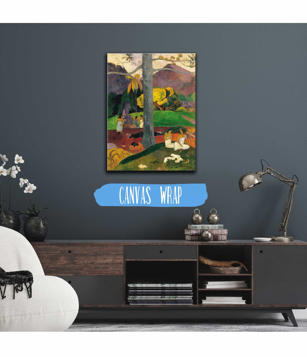 Mata Mua In Olden Times by Paul Gauguin