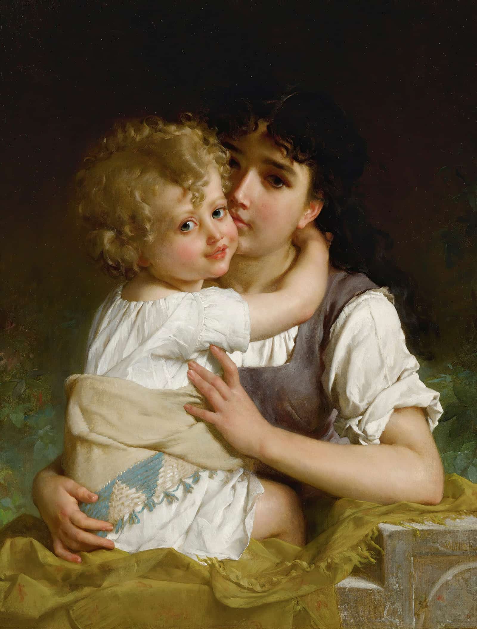 Maternal Affection by Emile Munier