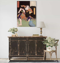 Matsugae Sekinosuke Glowering At A Rat by Tsukioka Yoshitoshi