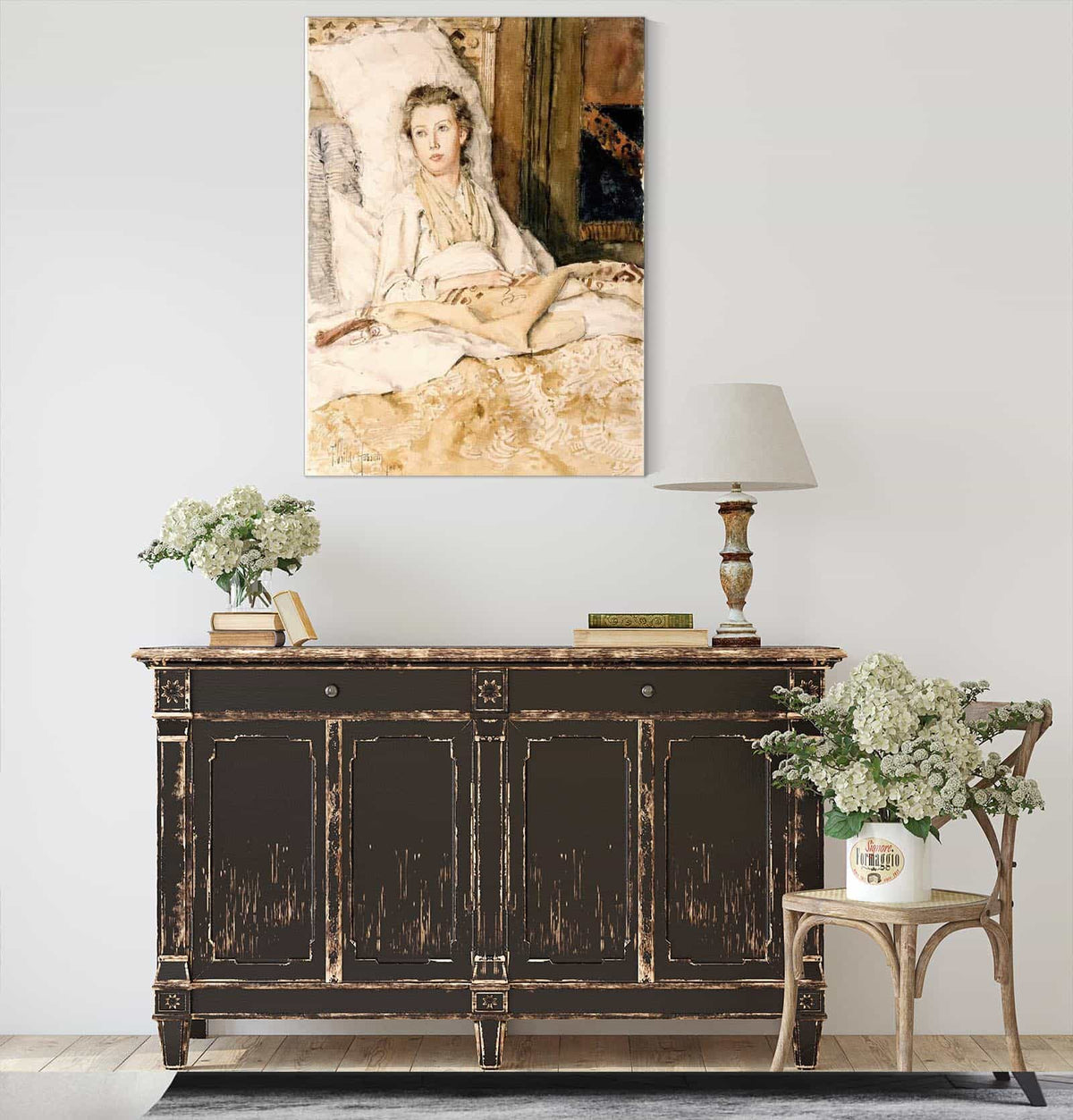 Maud Sewing by Childe Hassam