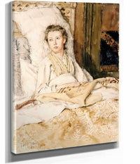 Maud Sewing by Childe Hassam