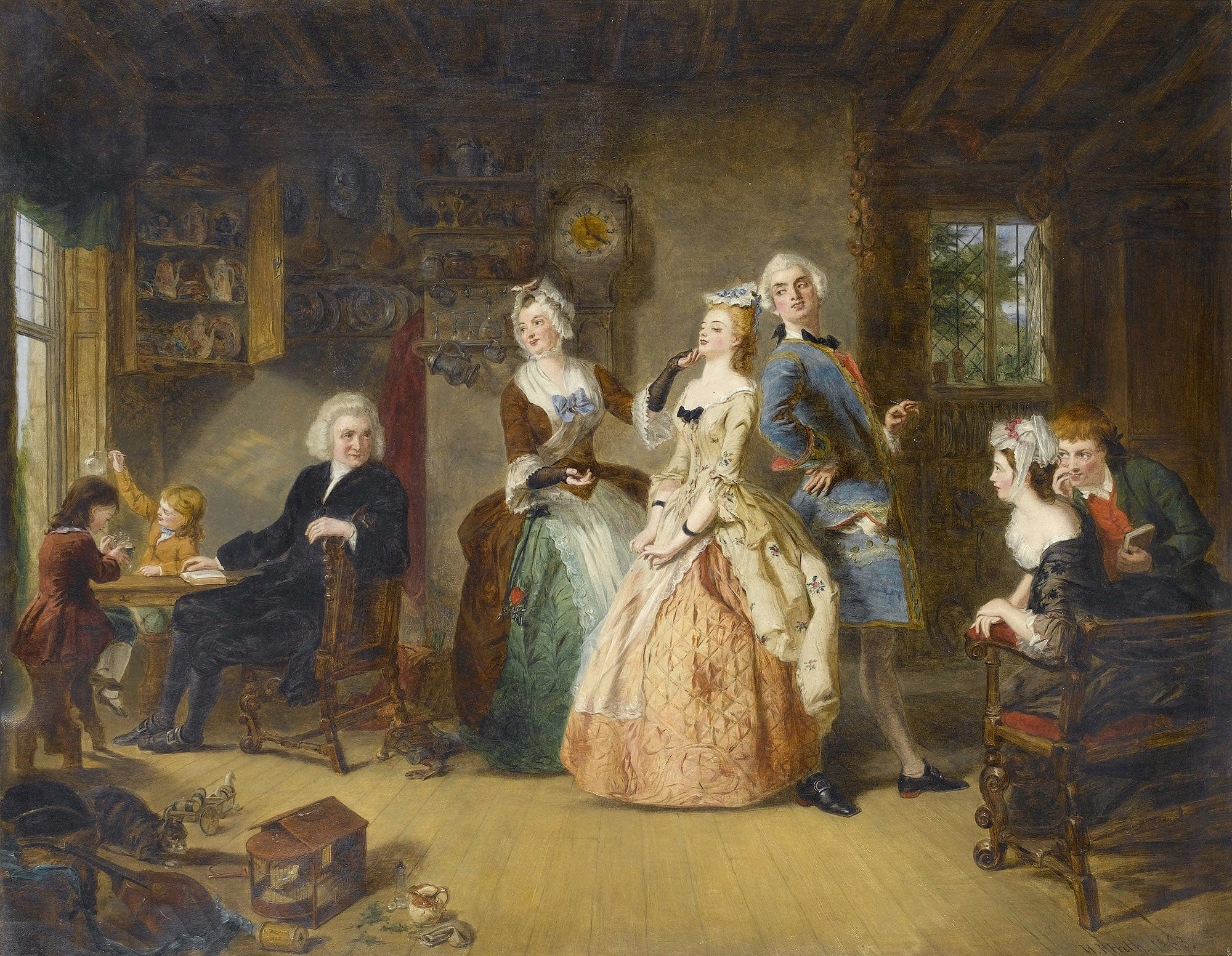 Measuring Heights by William Powell Frith