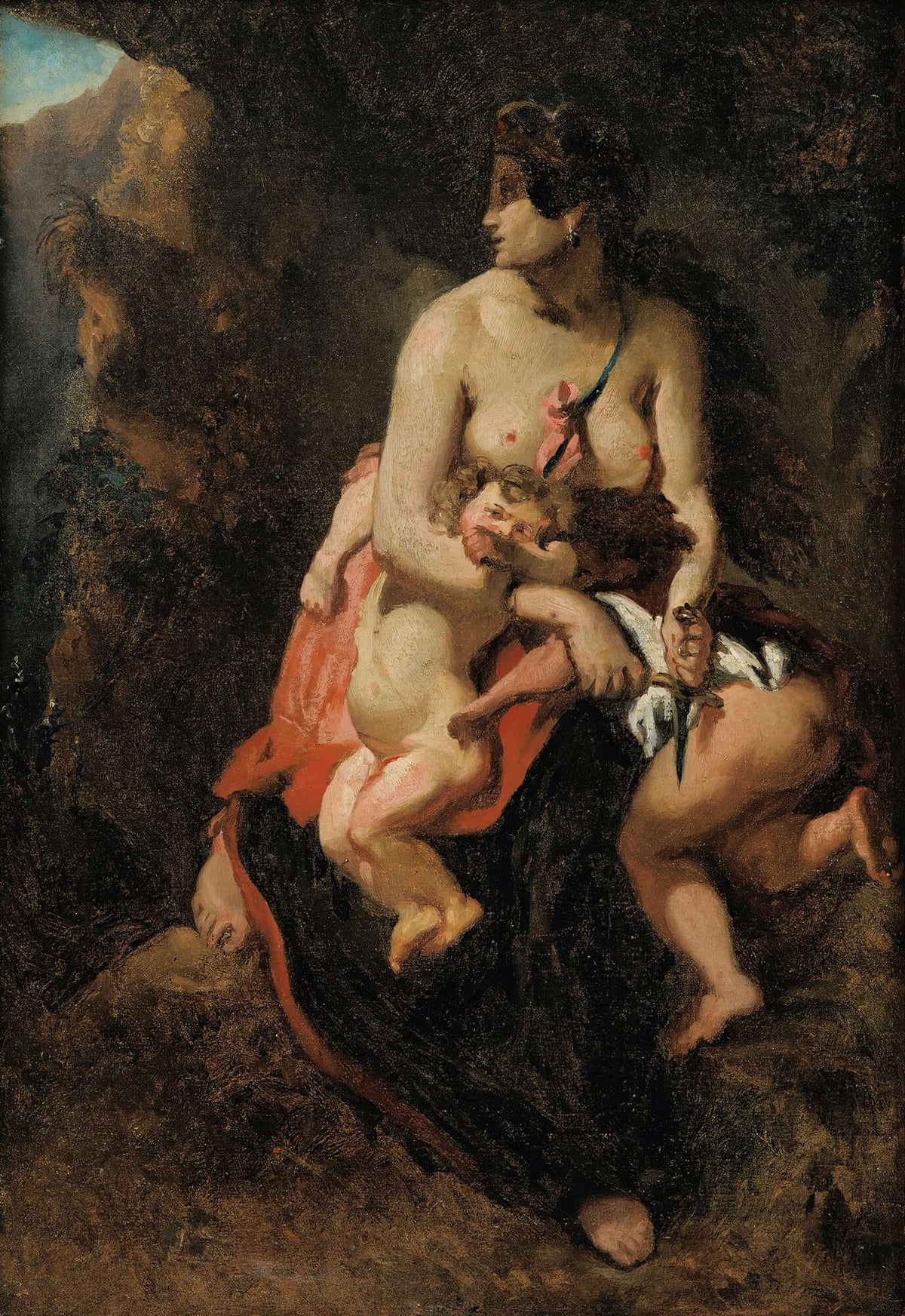 Medea About To Kill Her Children by Theodore Chasseriau