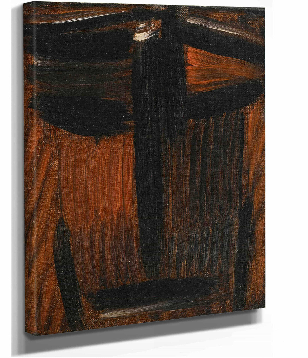 Meditation Black Orange Glowing by Alexej Von Jawlensky