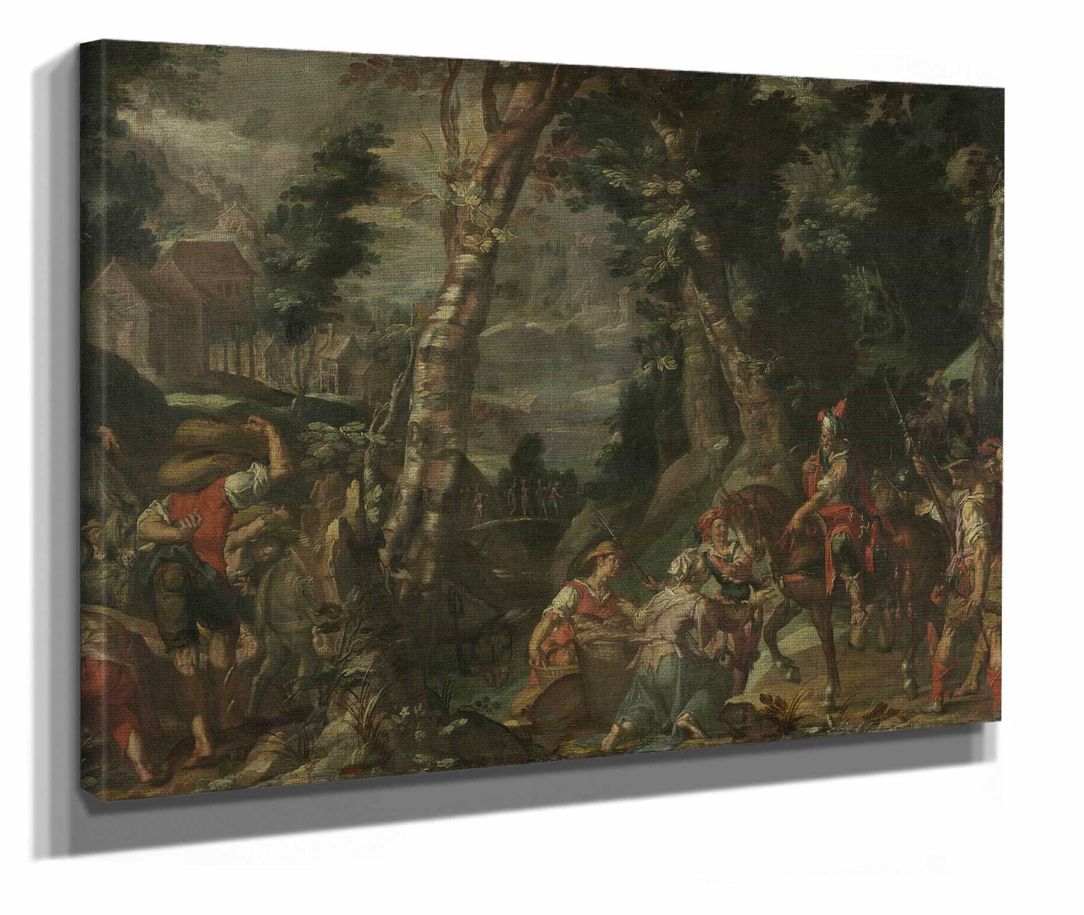Meeting Between David And Abigail by Joachim Wtewael