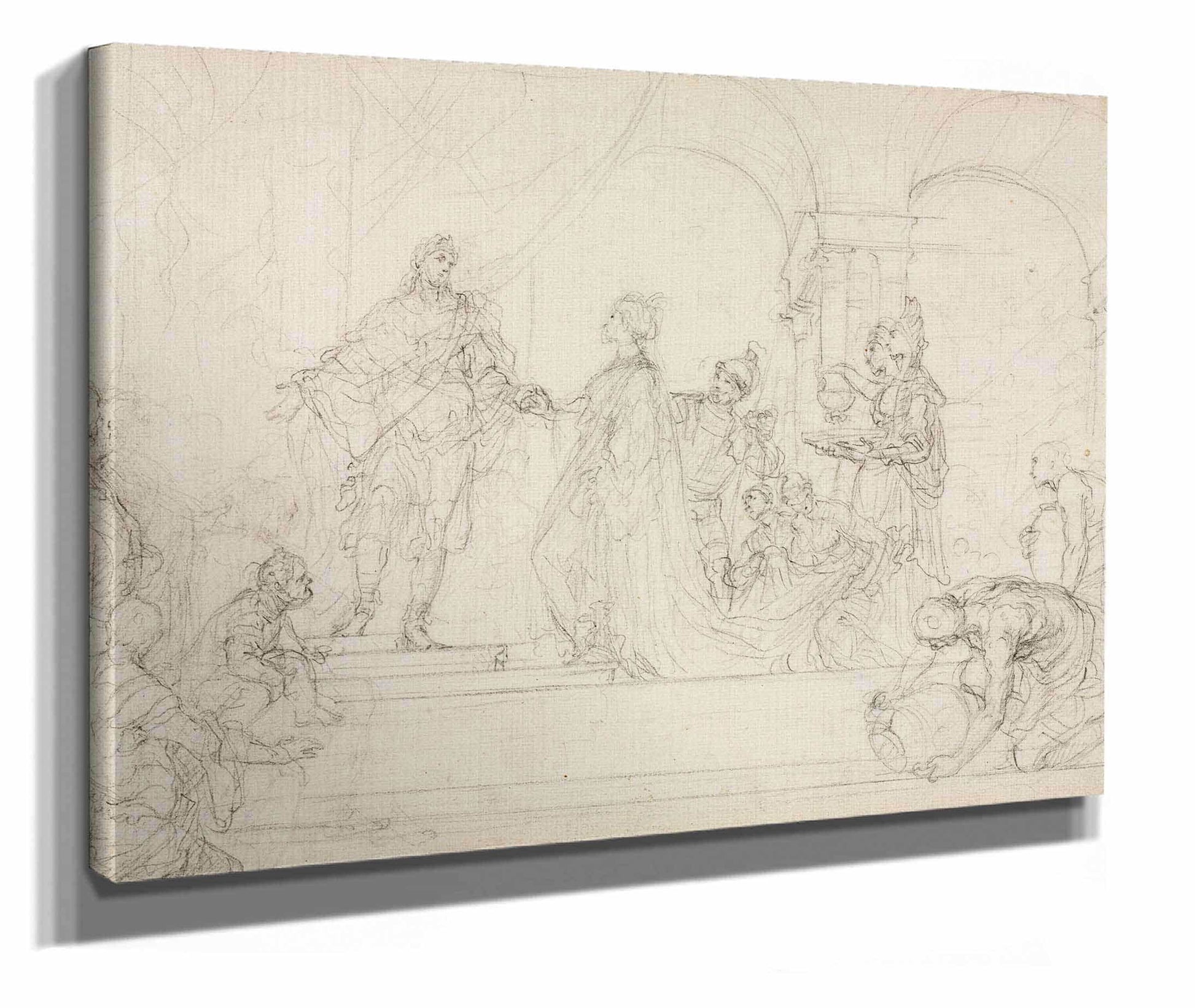 Meeting Of Solomon And Queen Of Sheba by Francesco Solimena
