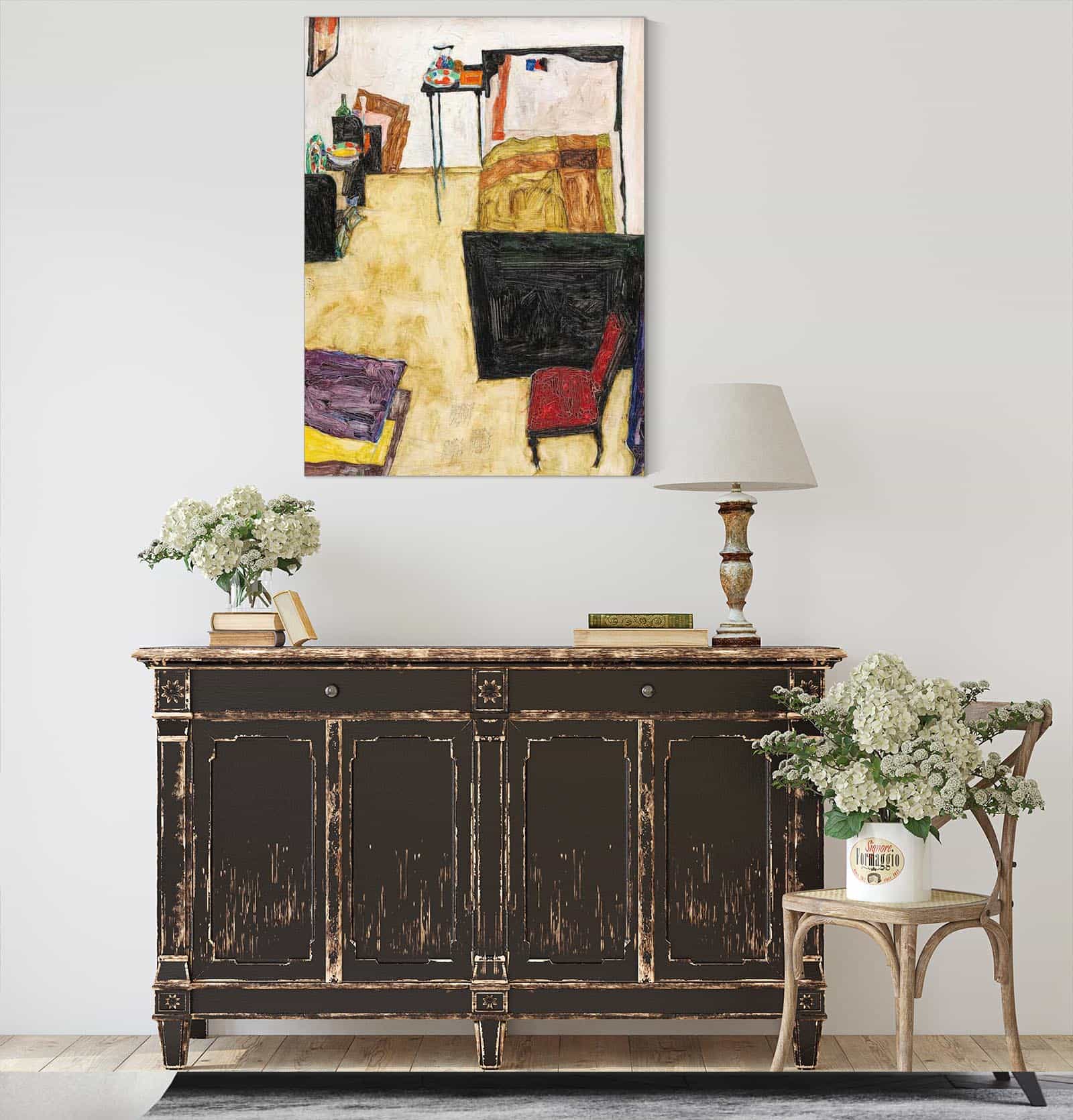 Mein Wohnzimmer Das Zimmer Des Kunstlers In Neulengbach by Egon Schiele