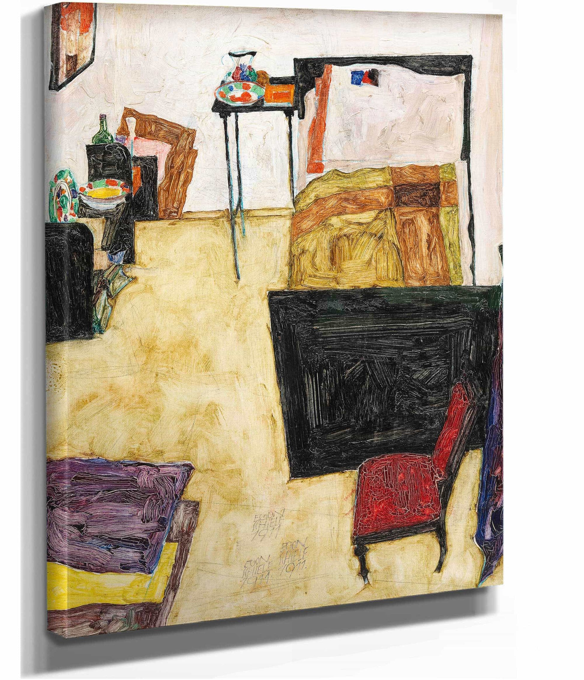 Mein Wohnzimmer Das Zimmer Des Kunstlers In Neulengbach by Egon Schiele