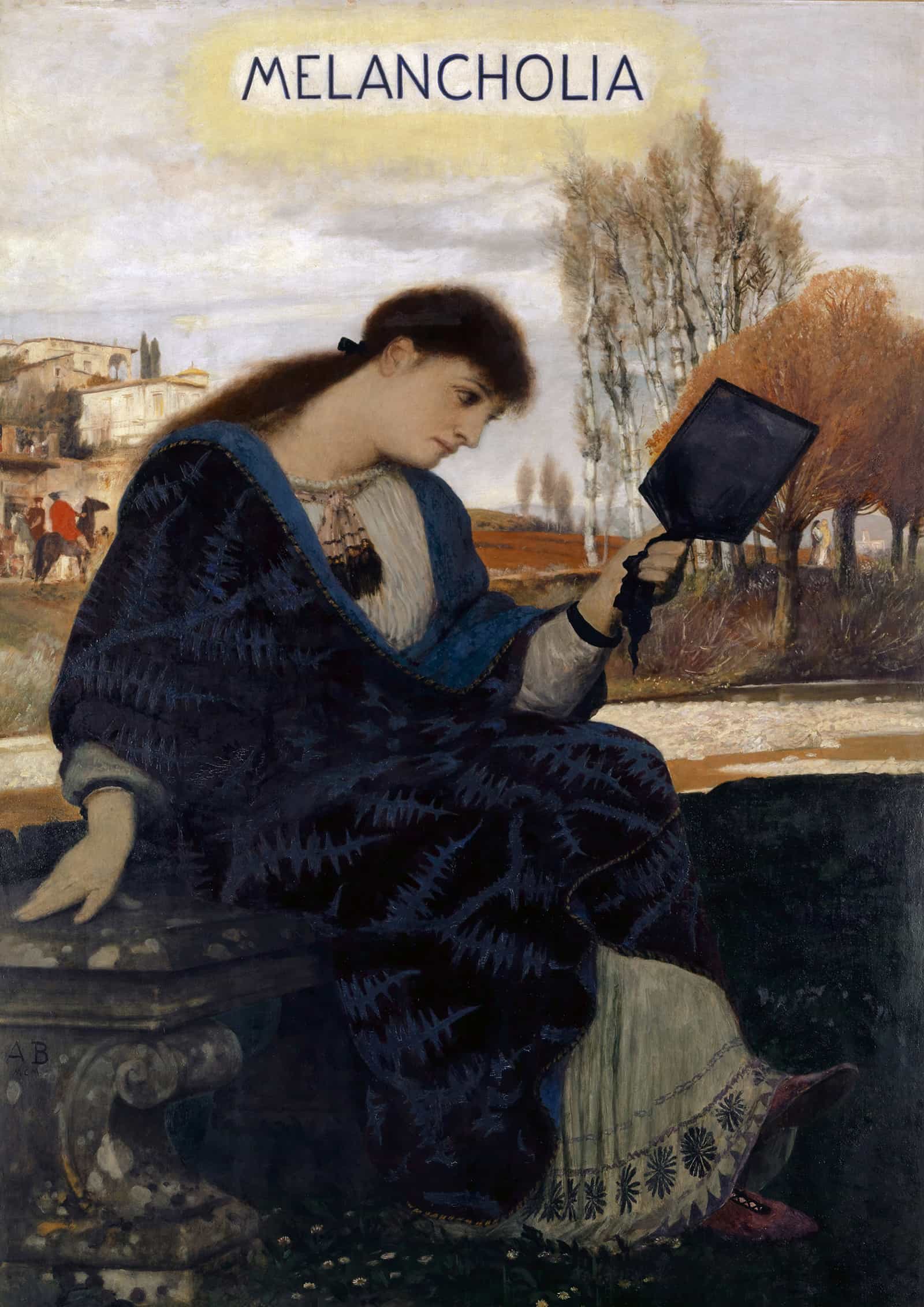Melancholy by Arnold Bocklin
