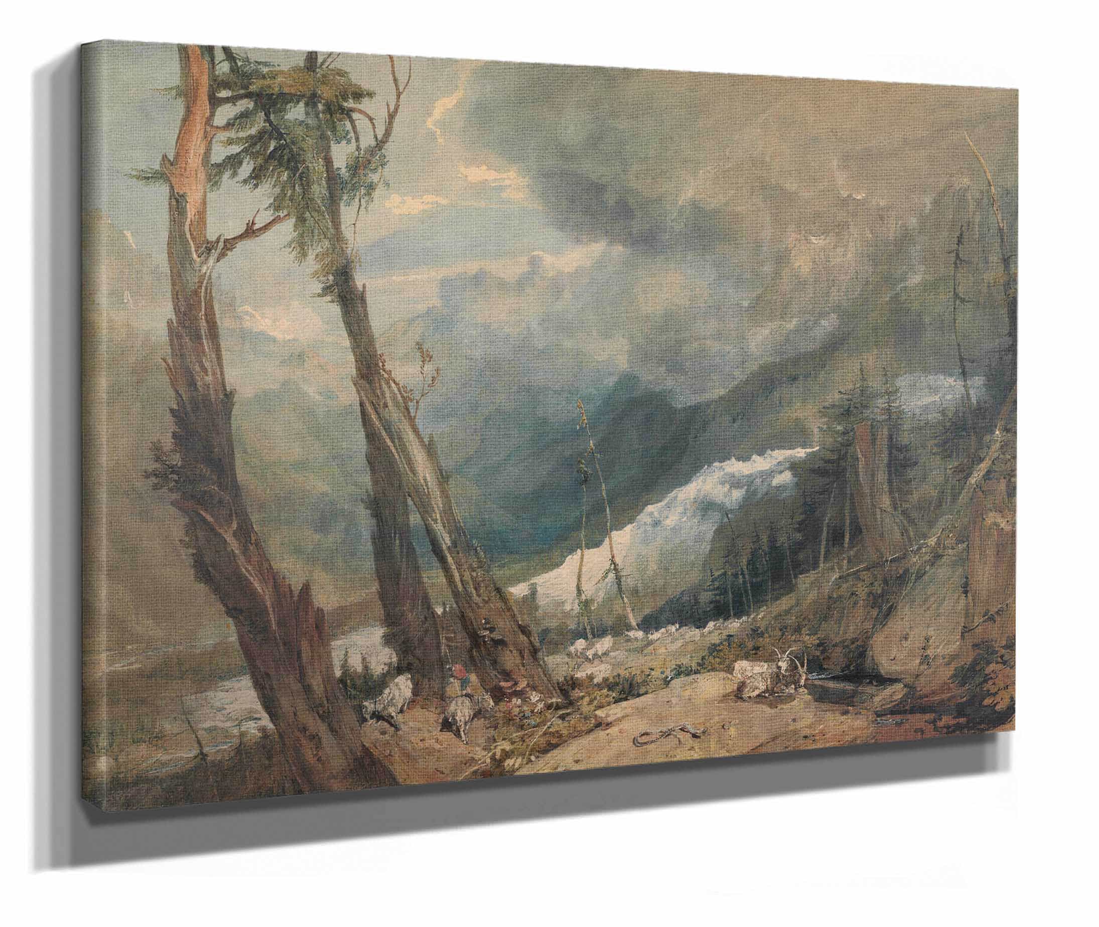 Mer De Glace In The Valley Of Chamouni Switzerland by Joseph Mallord William Turner