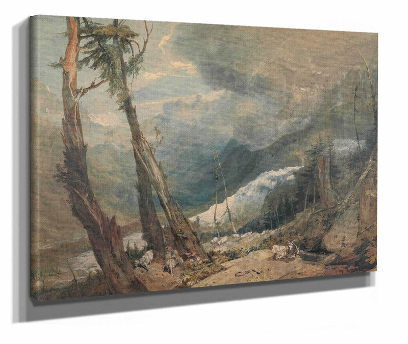 Mer De Glace In The Valley Of Chamouni Switzerland by Joseph Mallord William Turner