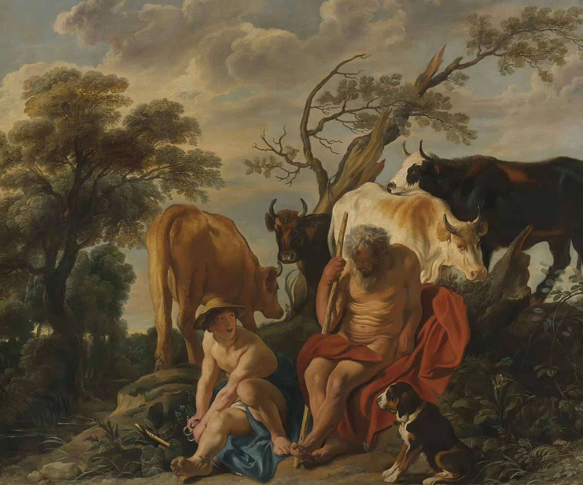 Mercury And Argus by Jacob Jordaens