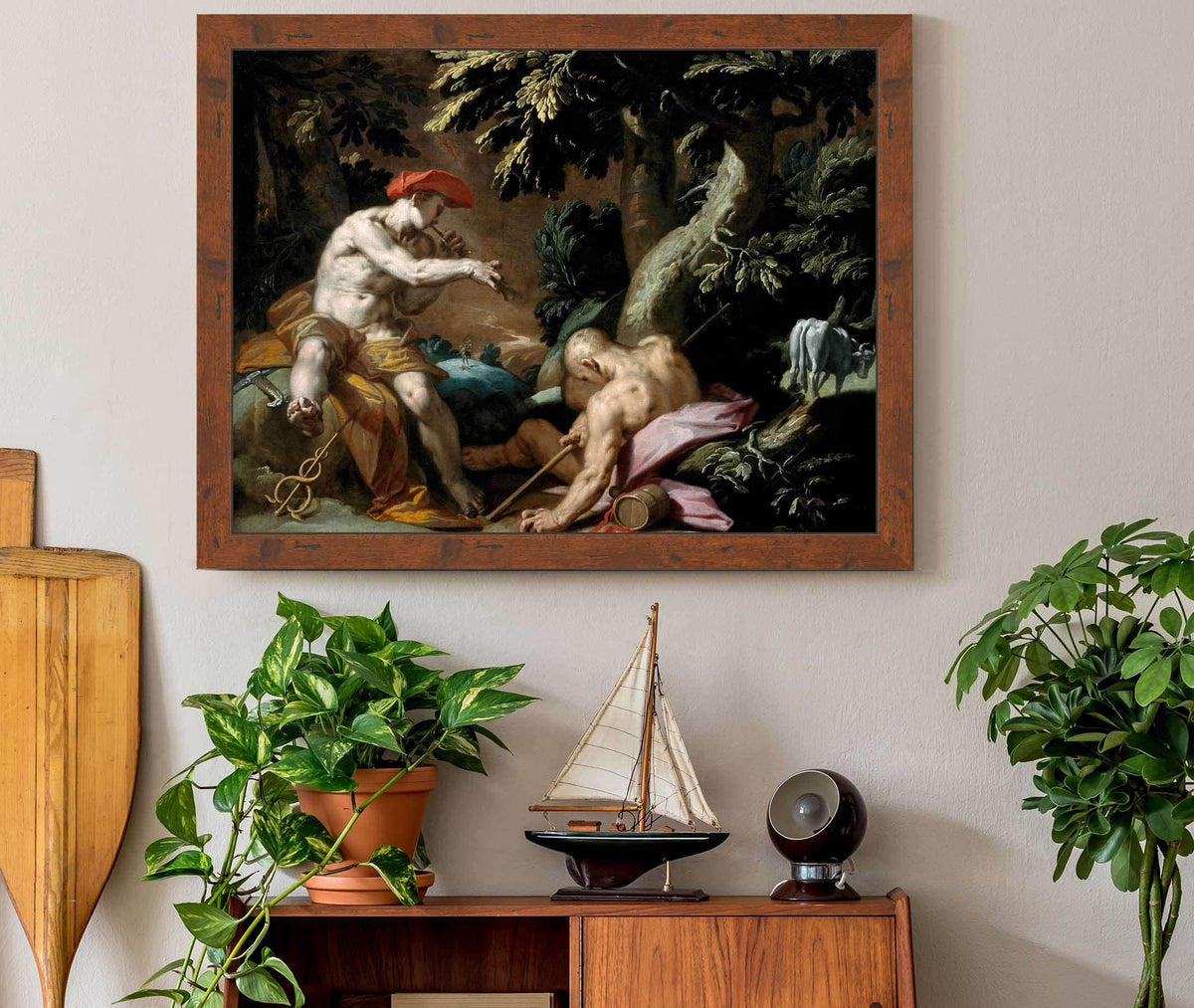 Mercury Argus And Io by Abraham Bloemaert