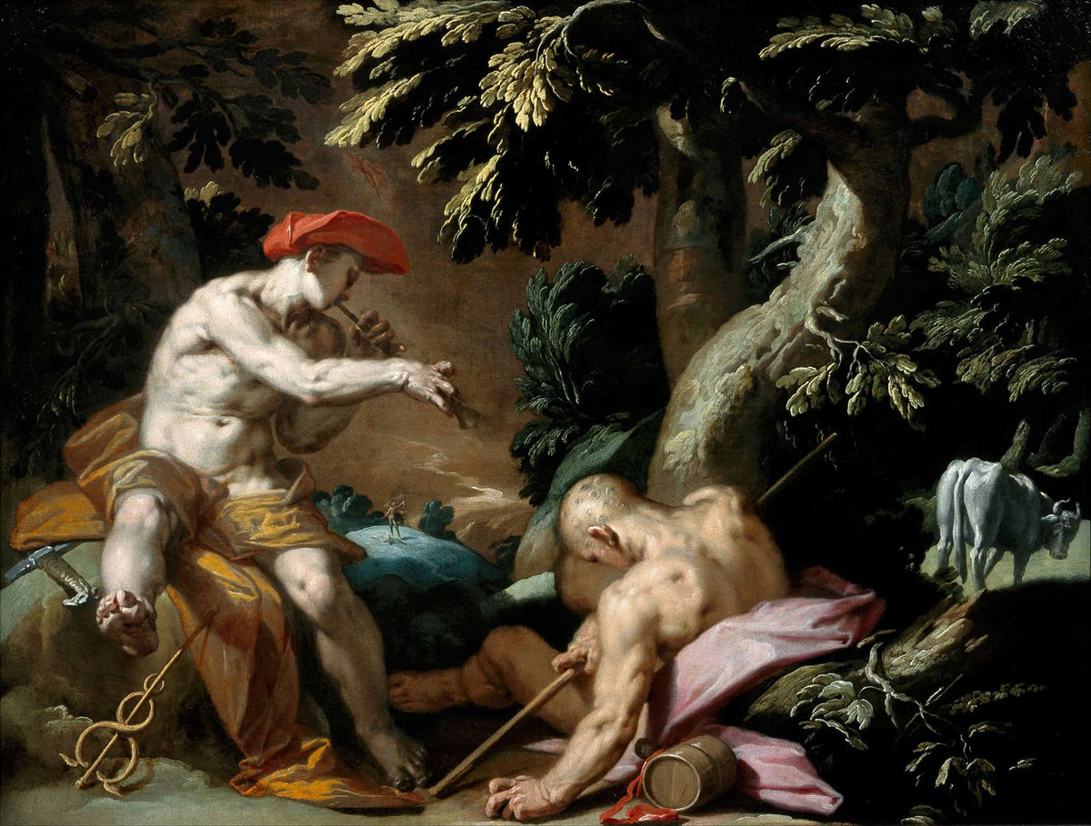 Mercury Argus And Io by Abraham Bloemaert