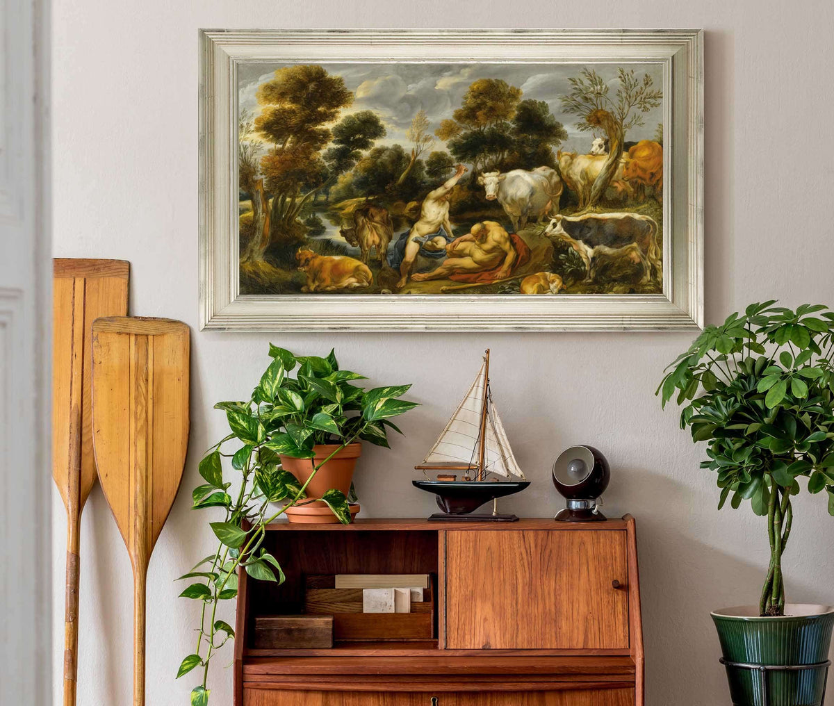 Mercury Argus And Io by Jacob Jordaens