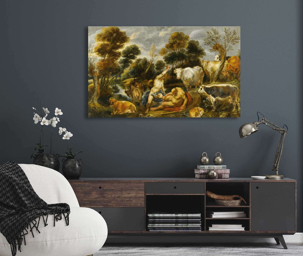 Mercury Argus And Io by Jacob Jordaens