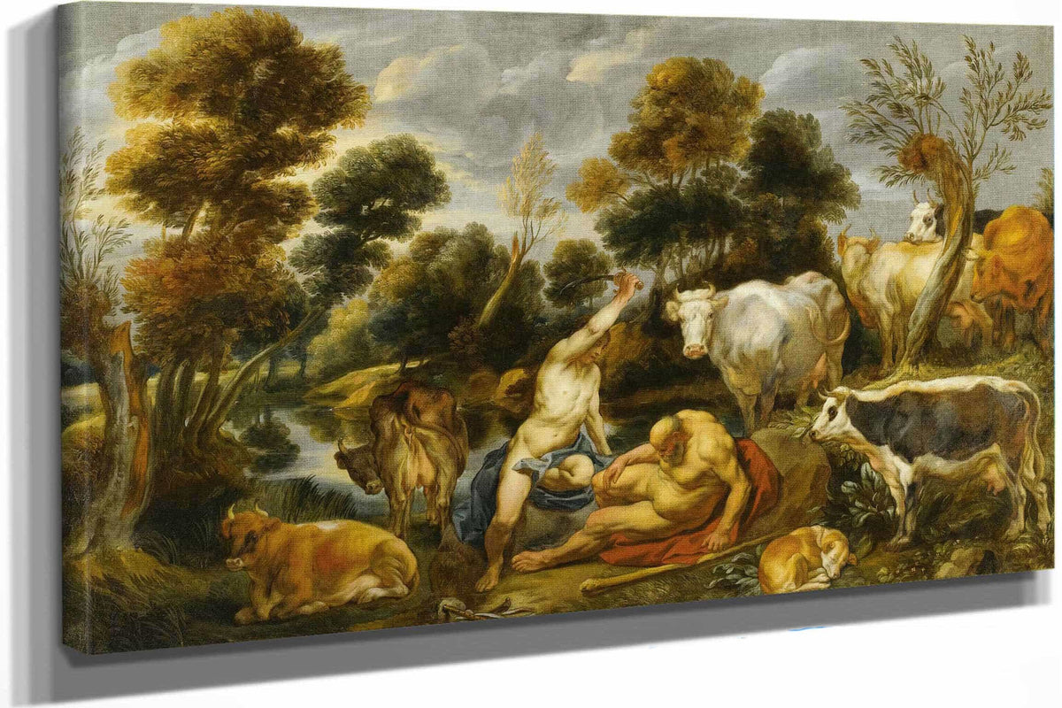 Mercury Argus And Io by Jacob Jordaens