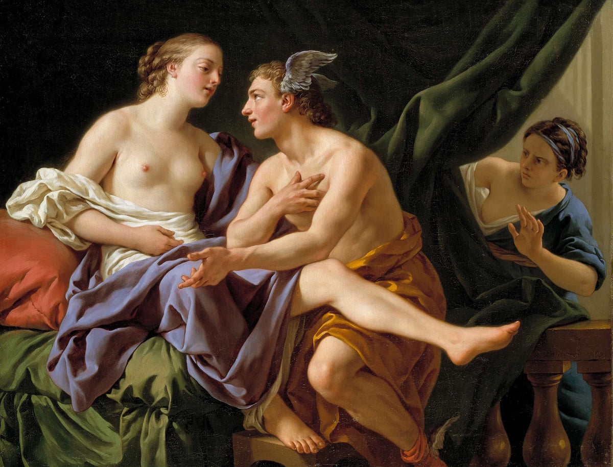 Mercury Herse And Aglaura by Louis Jean Francois Lagrenee