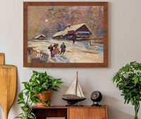 Merrymakers Outside The Tavern by Konstantin Alexeevich Korovin