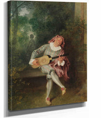 Mezzetin   by Jean Antoine Watteau
