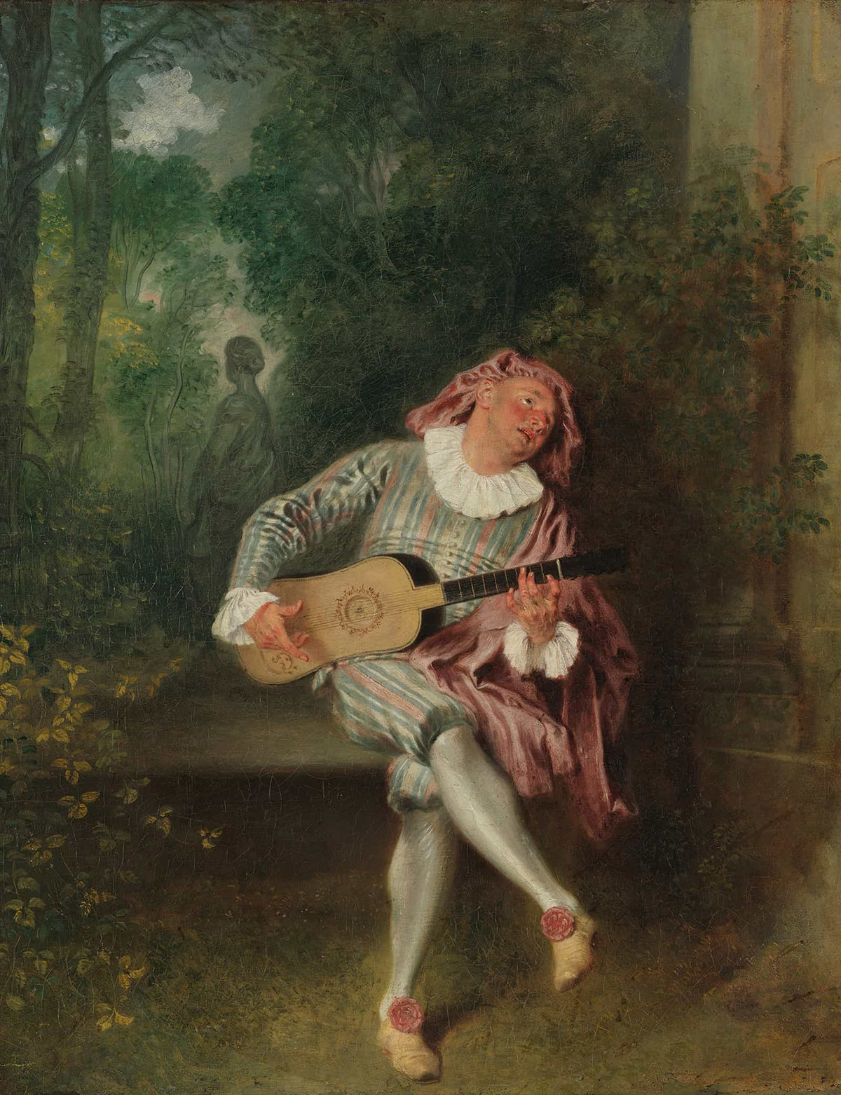 Mezzetin   by Jean Antoine Watteau