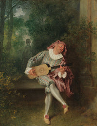 Mezzetin   by Jean Antoine Watteau