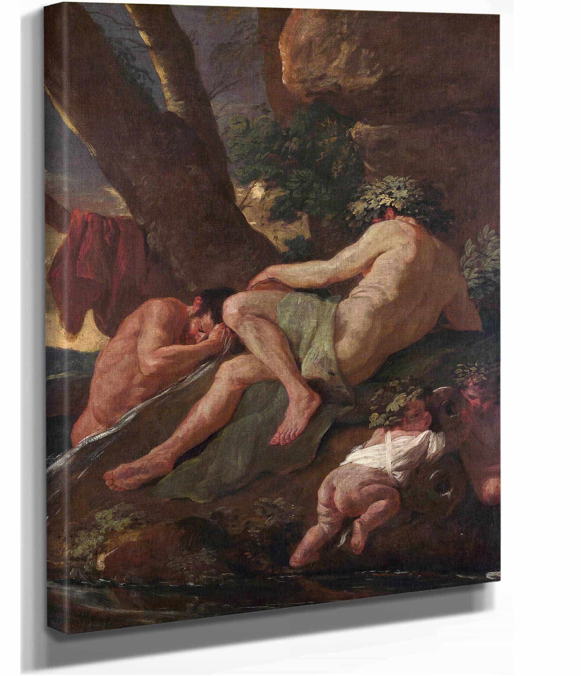 Midas Washing At The Source Of The Pactolus by Nicolas Poussin