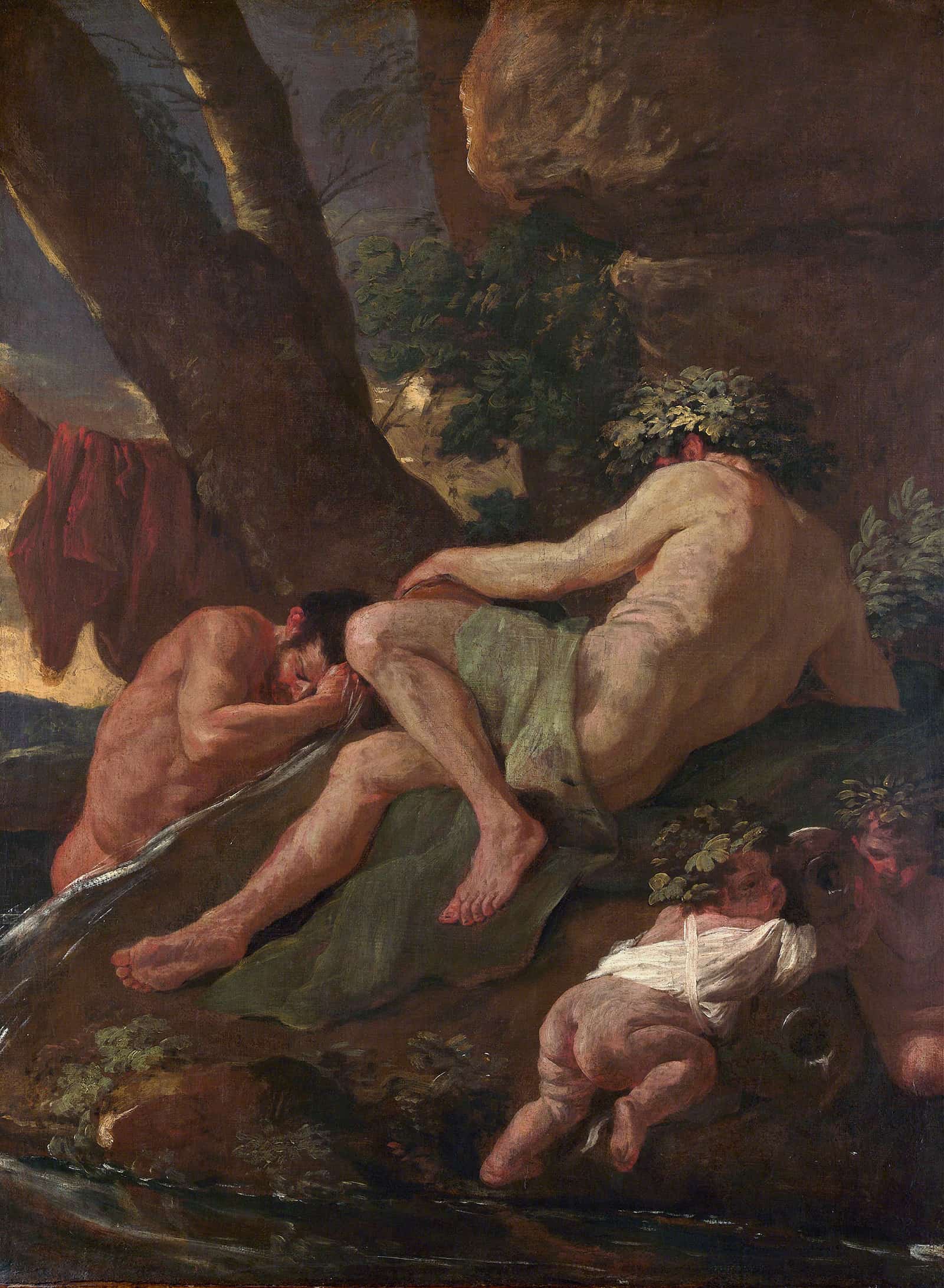 Midas Washing At The Source Of The Pactolus by Nicolas Poussin