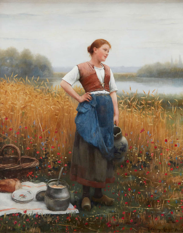 Middays Pause by Daniel Ridgway Knight
