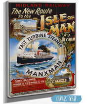 Midland Railway The New Route to The Ilse Of Man