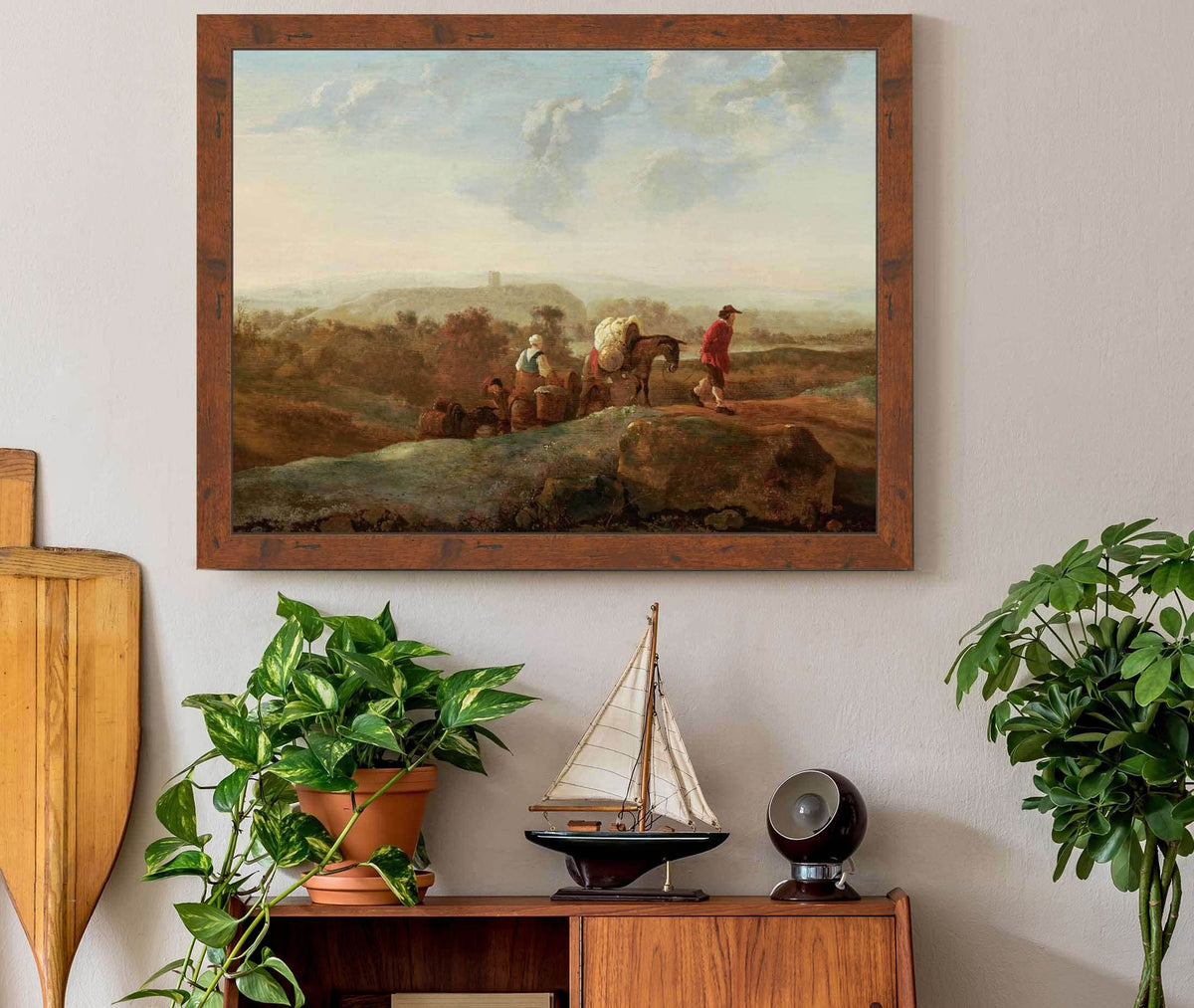 Migrating Peasants In A Southern Landscape by Aelbert Cuyp