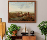 Migrating Peasants In A Southern Landscape by Aelbert Cuyp